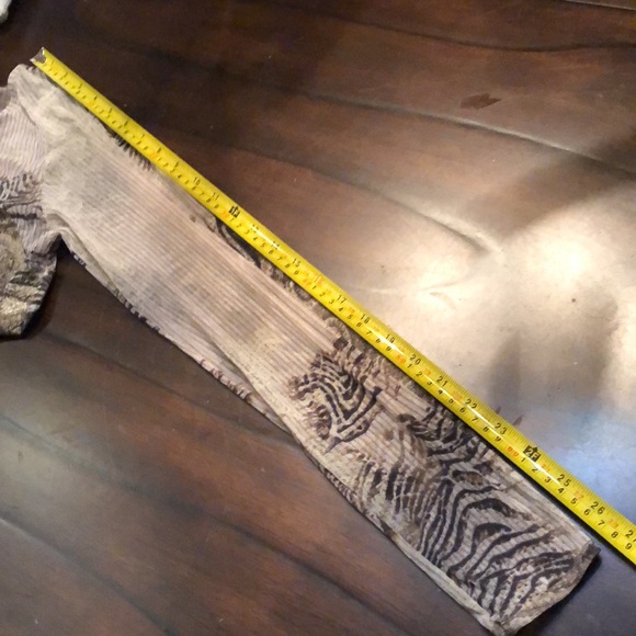 Dismero Sheer sleeves and shoulders stretchy long sleeved damask print top - Picture 9 of 9